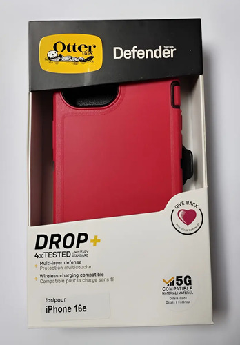 Funda Para iPhone 16e Otter Box Defender Con Clip Uso Rudo