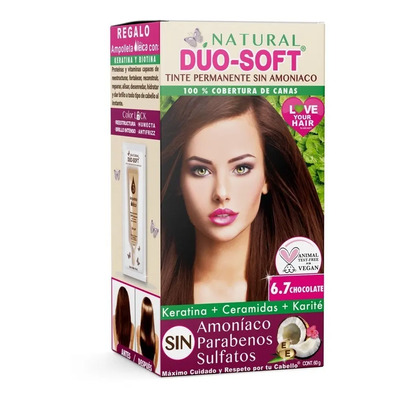 Tinte Sin Amoniaco Natural Duo Soft 6.7 Chocolate | Meses sin interés