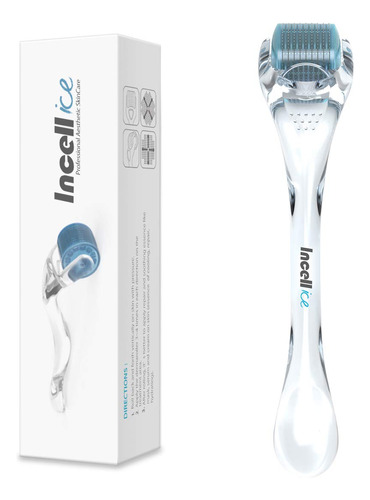 Incellice Derma Roller Para Barba Facial - 200 Agujas De Tit