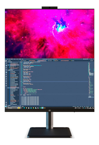 Monitor Elements 2030 Xti Pro Display Preto 28' Dupla Tela