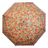 Sombrilla Paraguas De Bolsillo Filtro Uv Diferentes Diseños Color Naranja Diseño De La Tela Estampado