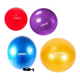 Kit C/ 4 Bolas Suiça Pilates 45 55 65 E 75 Cm C/ Bomba Riber