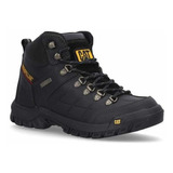 Bota Caterpillar De Piel Negra P723449m4m Para Hombre