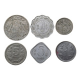 India Lote X 6 Monedas Incluye 5 Rupias Año 2000. Usadas !!!