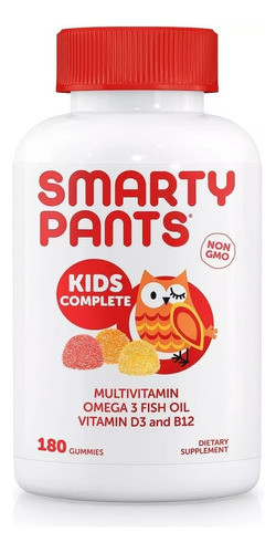 Smarty Pants Kids Multivitaminas, Omega 3, D3, 180 Gomitas