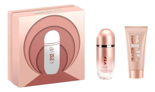 Kit Carolina Herrera 212 Vip Rosé Perfume 50ml + Hidratante