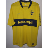 Camiseta Boca Juniors Nike Amarilla 2008 Megatone Tela Match