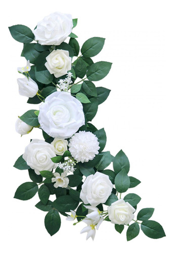 Silla Respaldo Flores Floral Pew Boda Artificial Boda Silla