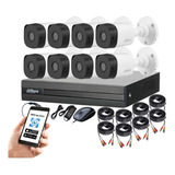 Cctv Kit Profesional Dahua Dvr 8ch + 8 Cam 1080p Tienda9cl