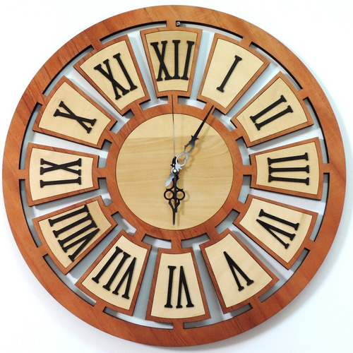 Reloj Pared Madera 40 Cm Monterrey Somos Fabricantes