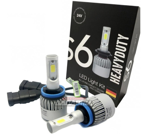 Kit Cree Led H7 H1 H3 H8 H11 Hb4 22.000 Lm S6 Heavy Duty 24v