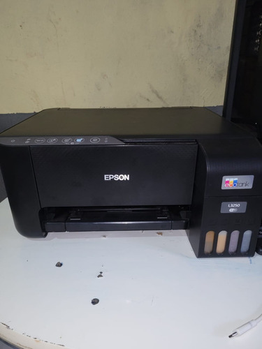 Impressora A Cor Multifuncional Epson L3250  Wifi Preta 220v