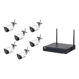 6 Camara Ip Bullet Wifi De 4 Megapixeles  Nvr Wifi  4mp 8ch