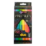 Lapices Colores Tryme Pastel Duo Premium 4.0mm Caja C/12