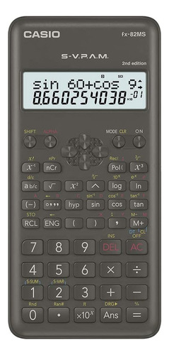 Calculadora Preta Científica 240 Funções Fx-82ms Casio Nfe