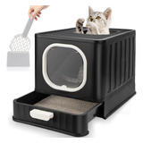 Caja De Arena Plegable Para Gatos Con Tapa, Bandeja De Arena