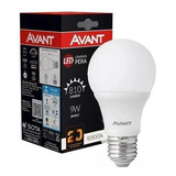 Kit 5 Lampada Bulbo 9w Branco Frio 6500k E27 Bivolt Avant Cor Da Luz Branco-frio 110v/220v