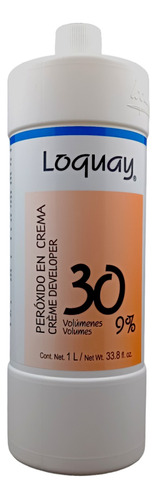 Peróxido En Crema Volumen 30 Loquay Crema Reveladora 1 Litro