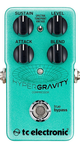 Tc Electronic Hypergravity Pedal Compresor Para Guitarra Color Verde