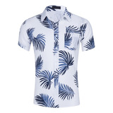 Camisas De Manga Corta Con Estampado Floral De Hawaii Playa