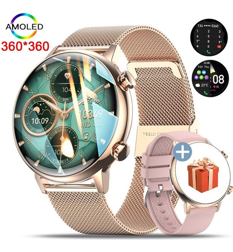 Ecg Reloj Inteligente Mujer Llamada Bluetooth Smartwatch Hd