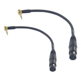 Wjstn Ángulo Trs De 3,5 Mm A Adaptador Xlr Hembra De 3 Pines