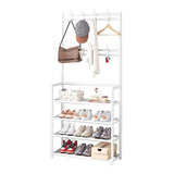 Perchero Closet Rack Ropero Zapatera 4 Niveles 60 Cm Ancho