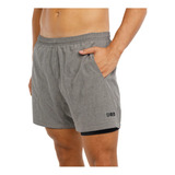 Short Deportivo Running Allen Drb Hombre Con Bolsillo 