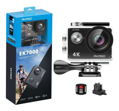 Camara Accion Akaso Ek7000 4k30fps Ultra Hd - 28 Accesorios Color Negro