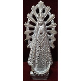 Virgen De Lujan Fundicion Bronce 13cm