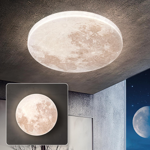 Lámpara De Techo Led Moon Dormitorio Comedor Orbicular
