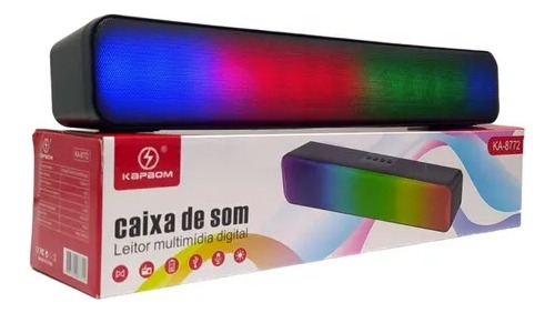 Soundbar Caixa Som Gamer Potente 10w Smart Tv Usb Micro Sd 