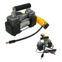 Mini Compresor Bi Cilindrico 12v Inflador Neumatico Auto 4x4 Gris Y Negro Monofásica