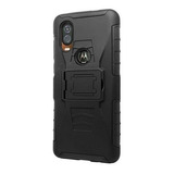 Funda Case Uso Rudo Con Clip Para Motorola Moto One Vision