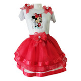 Hermoso Tutu De Minnie Para Niña