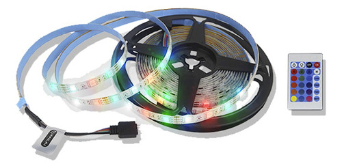 Tira Led De 60 Luz Rgb 10w 5mts Control Remoto T5050rgb22