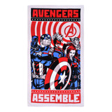 Toalla 100% Algodon Avengers 86 X160 Cms Exclusiva