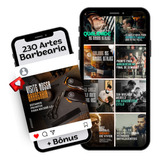 230 Artes Pack Canva Barbearia Templates Editáveis +2 Bônus