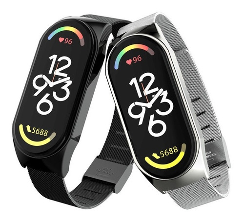 Correa Acero Inoxidable Para Xiaomi Mi Band 7 + 2 Correas