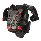 Protector De Cuerpo En Chaleco Para Motocross A-6 Ngo/roj