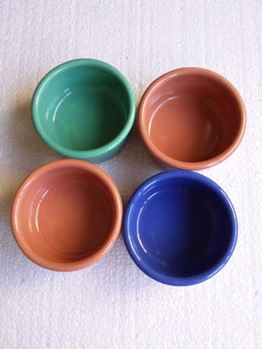 Set De 4 Bolws De Ceramica De Colores   Multiuso 