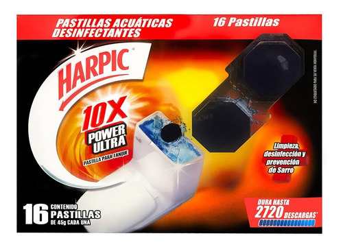 Harpic Power Ultra 16 Pz Desinfectante P/inodoro Envio Grati