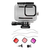 Kit De Filtros Con Carcasa Protectora Negra Para Go Pro 8, F