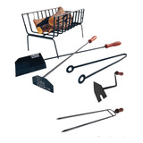 Herramientas Asador Juego De Parrilla Kit X5. Set Parrillero