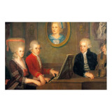 Vinilo 20x30cm Mozart Con Su Familia Pintura