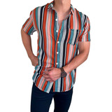 Camisa Slimfit Guayabera Fashion Hombre. Diseño Premium. Ff