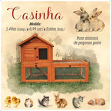  Galinheiro  Móvel Com Casinha   Animais  Pet, Coelho  