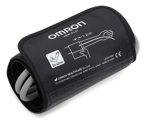 Brazalete Tensiómetro Omron Hem-fl31 Comfit 22 A 42 Cms Color Negro