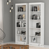 Biblioteca Librero Minimalista Living 1.80  Blanco 