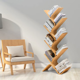 Na 8-tier Bamboo Tree Modern Bookshelf, Creative Curved Sta.